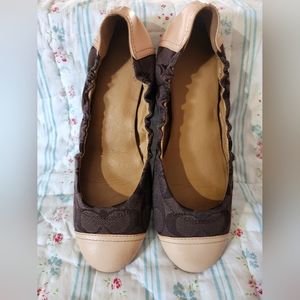 Coach ballet flats